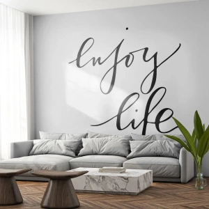 Fototapet Premium Sand - Intet at tilføje… - Typografi, Bekræftelse, Maxim - 300x210 cm