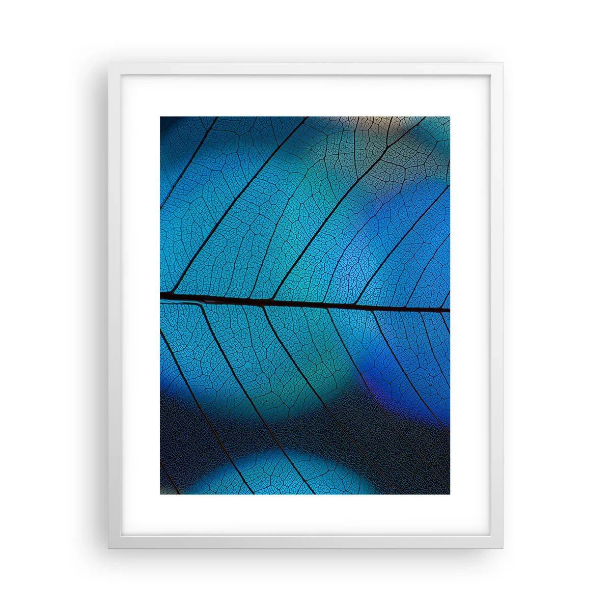 Plakat i hvid ramme - Indviklet konstruktion - 40x50 cm