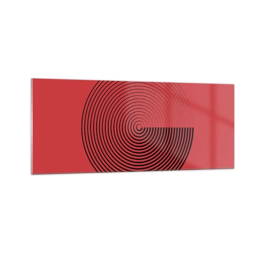 Billede på glas - Cirkulær bevægelse - 100x40 cm