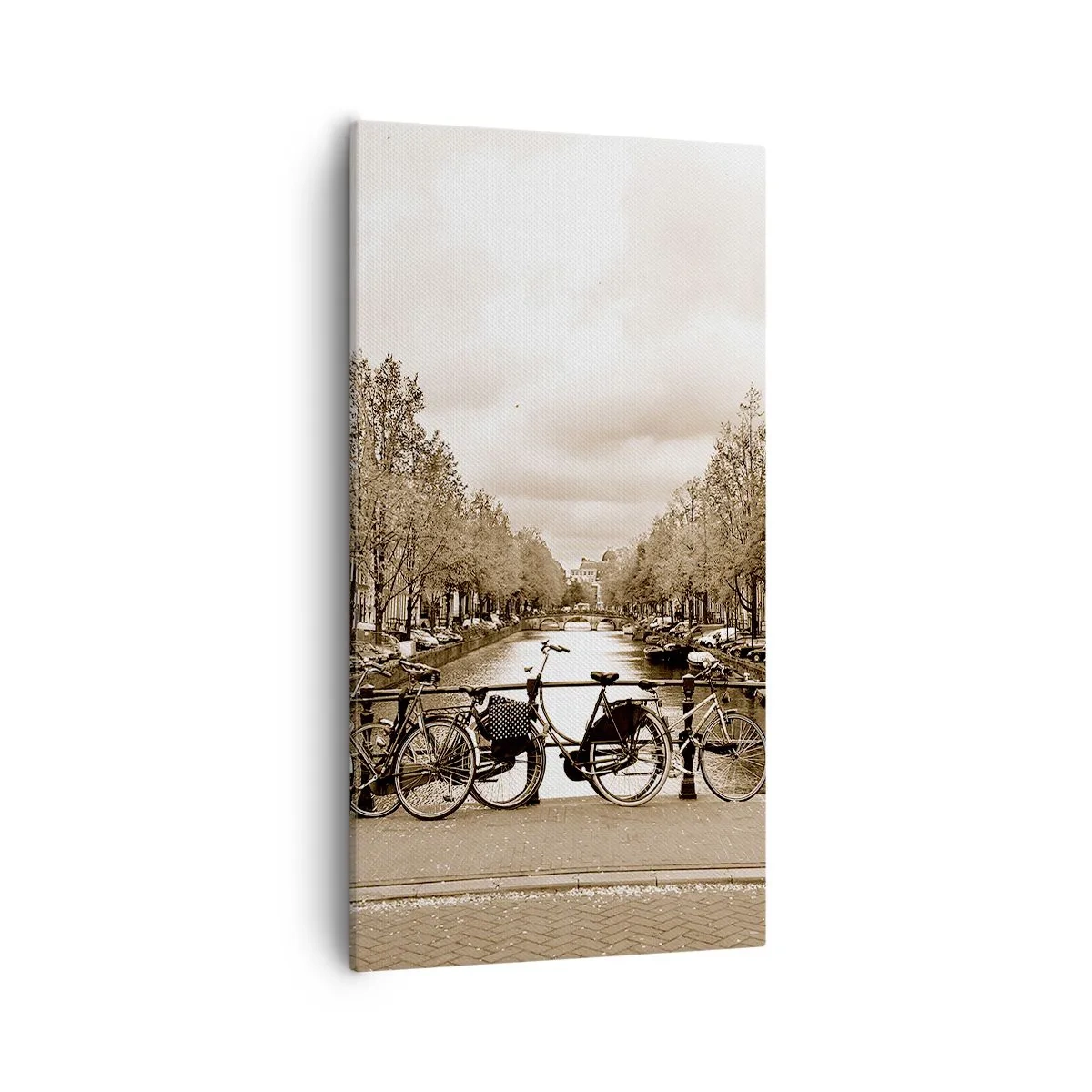 Lærredstryk - Billede på lærred - Hollandsk atmosfære - 55x100 cm