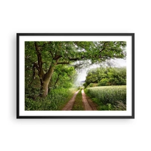 Plakat i sort ramme - Et in Arcadia ego - 70x50 cm