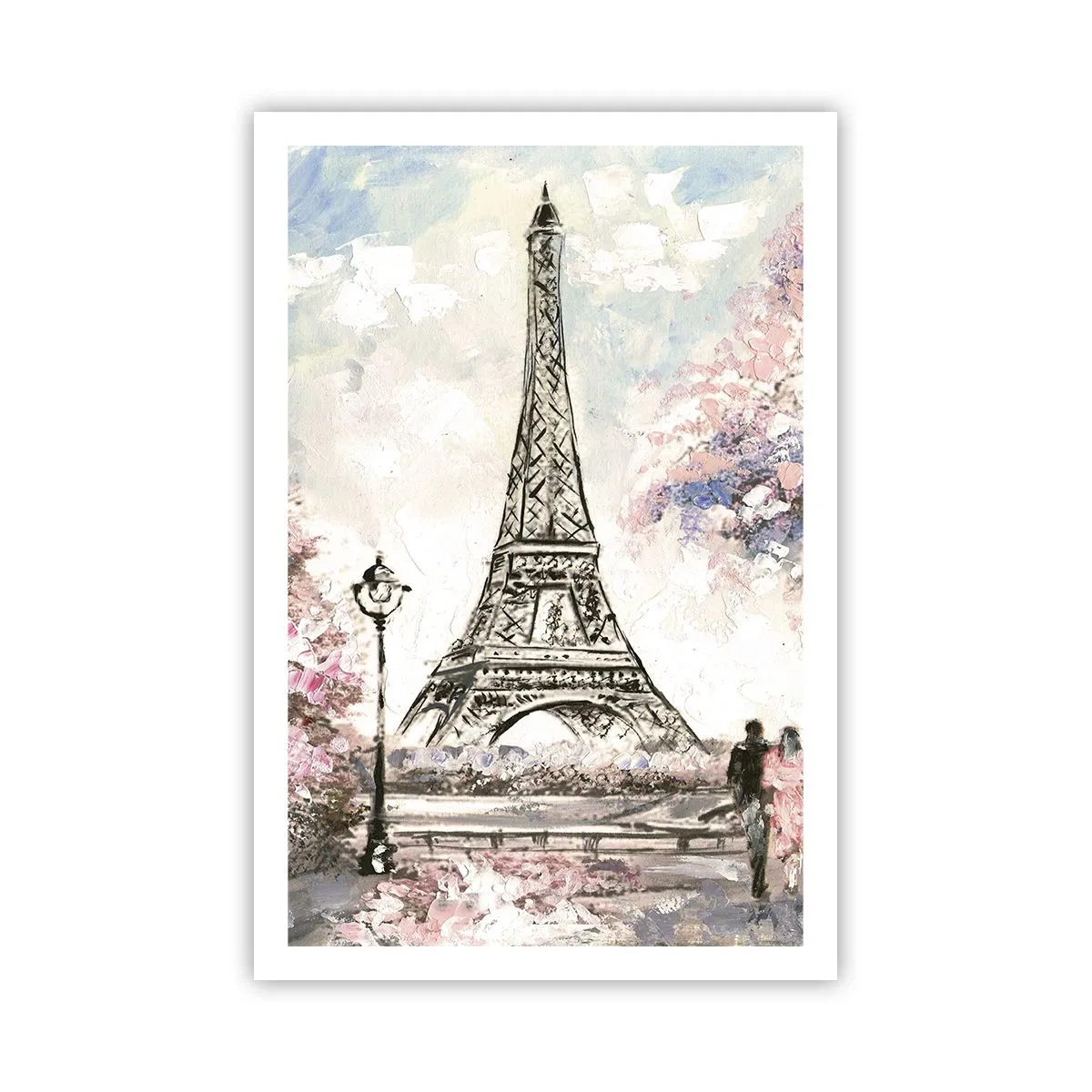 Plakat - April gåtur rundt i Paris - 61x91 cm