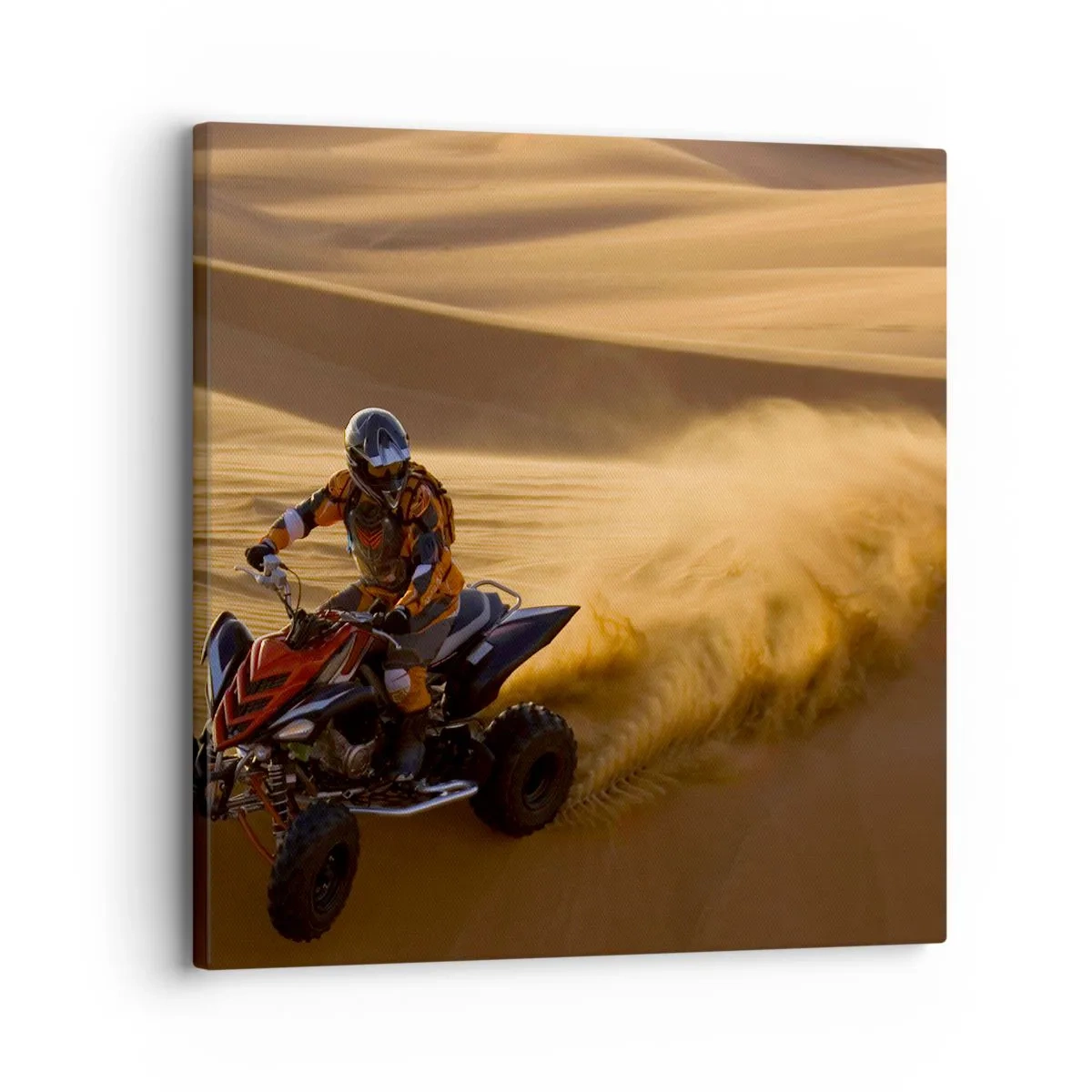 Lærredstryk - Billede på lærred - På bølger af sand - 30x30 cm