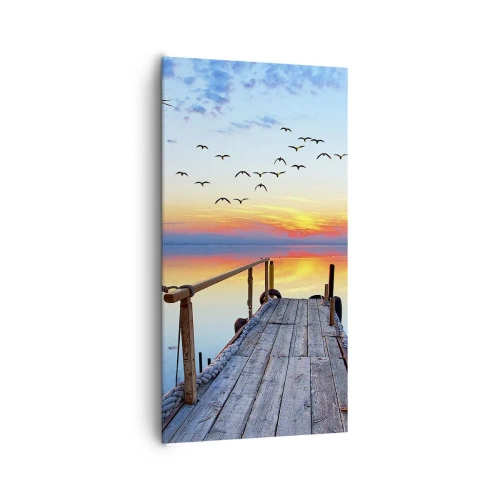 Lærredstryk - Billede på lærred - Tid til at tage tilbage... - 65x120 cm