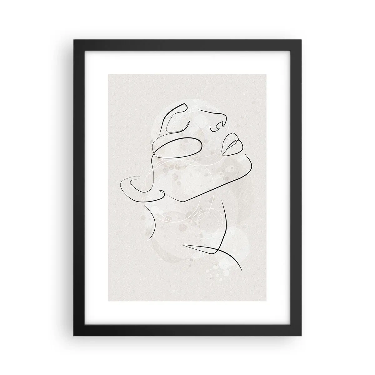 Plakat i sort ramme - Skitse af drømmen - 30x40 cm
