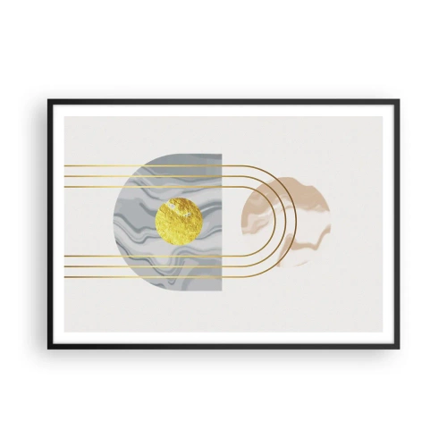 Plakat i sort ramme - Lysstyrke og udstråling - 100x70 cm