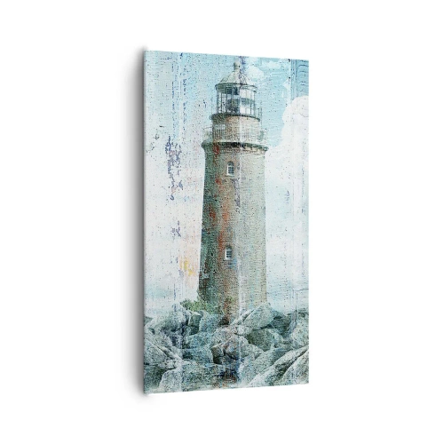 Lærredstryk - Billede på lærred - På gammelt træ - 65x120 cm