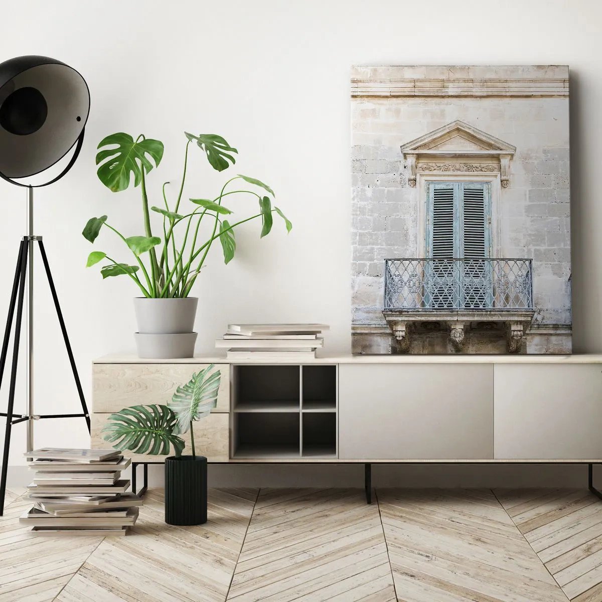 Lærredstryk - Billede på lærred - Den unikke charme i Italien - 70x100 cm