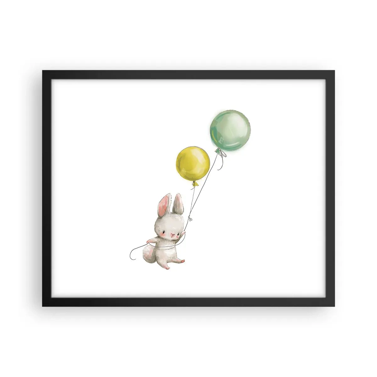 Plakat i sort ramme - Jeg vil også anbefale den! - 50x40 cm