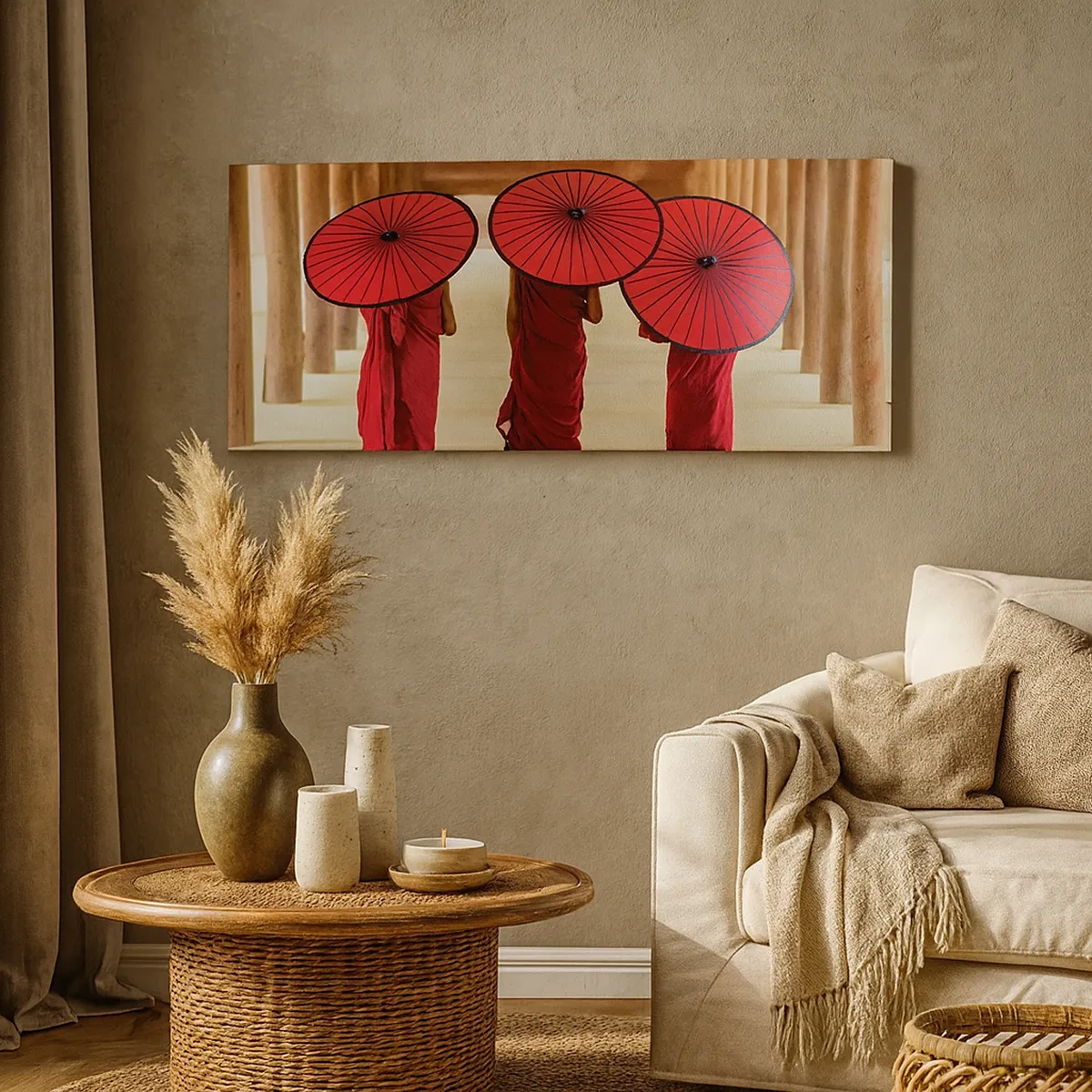 Lærredstryk - Billede på lærred - På vej til det rene land - 30x30 cm