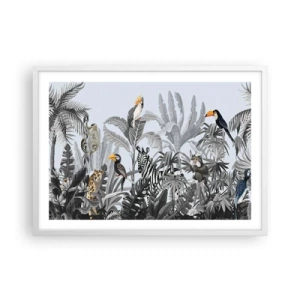 Plakat i hvid ramme - En afrikansk fabel - 70x50 cm