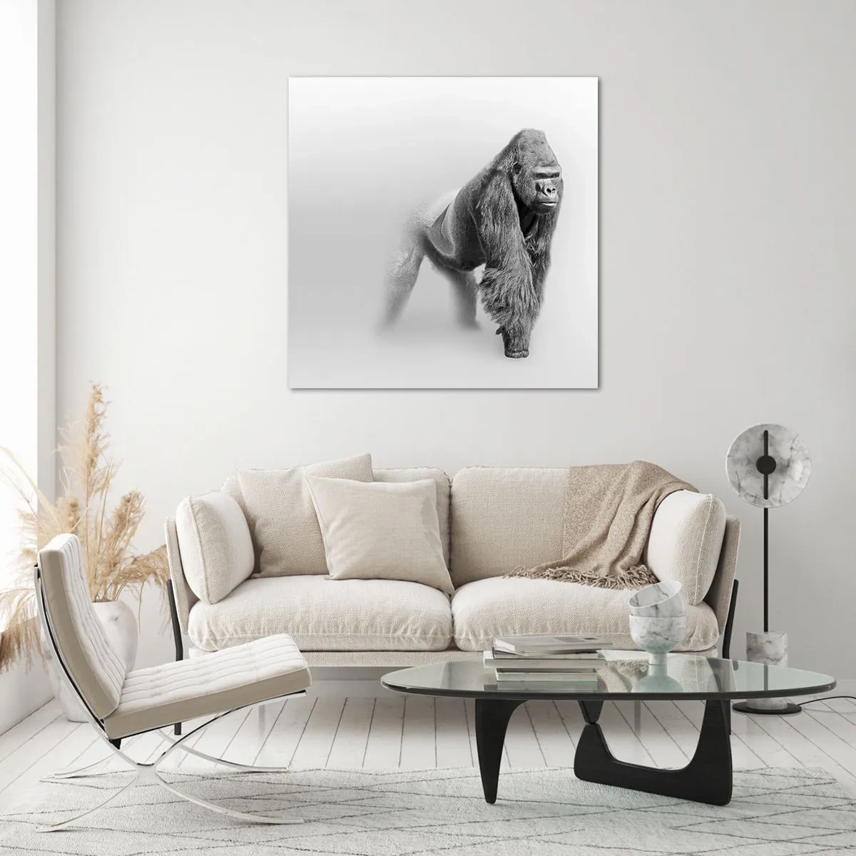 Billede på glas - Selvsikker på sin styrke - 70x70 cm