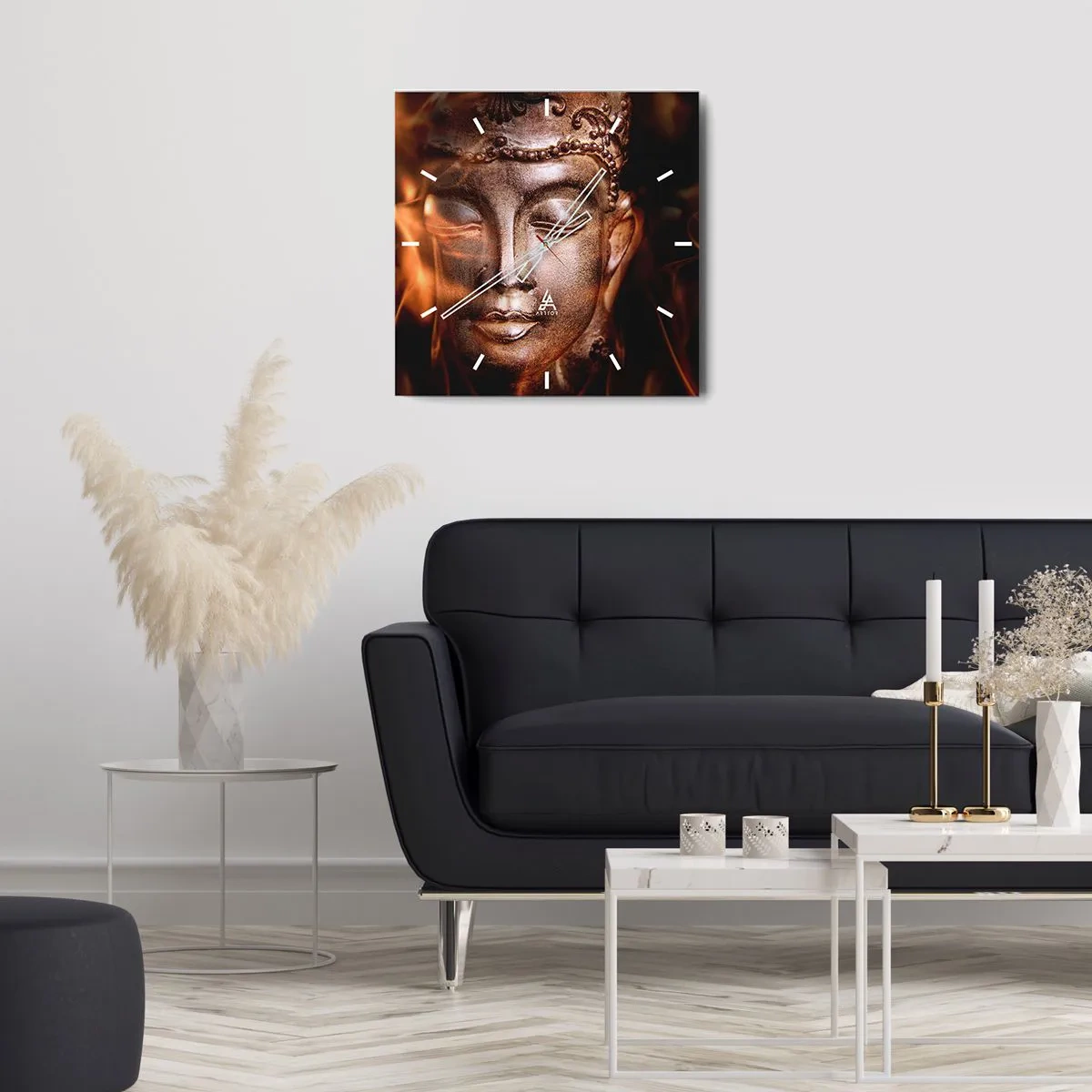 Vægur, Uret - Den eksisterer kun her og nu - 30x30 cm