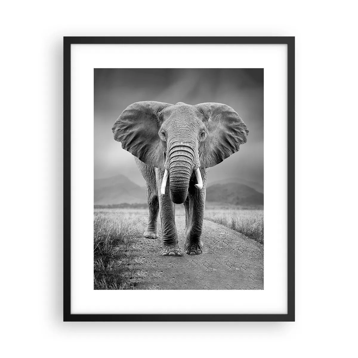 Plakat i sort ramme - Værten byder velkommen til - 40x50 cm