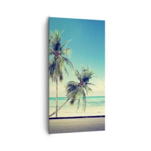 Lærredstryk - Billede på lærred - Ferietid til at starte - 65x120 cm