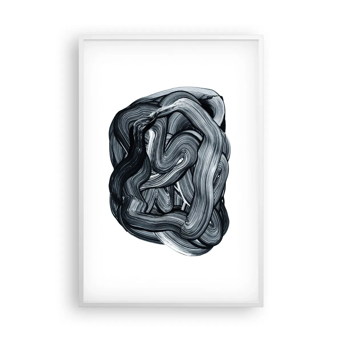 Plakat i hvid ramme - Så enkelt er det ikke - 61x91 cm