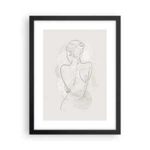 Plakat i sort ramme - Som et følsomt instrument - 30x40 cm