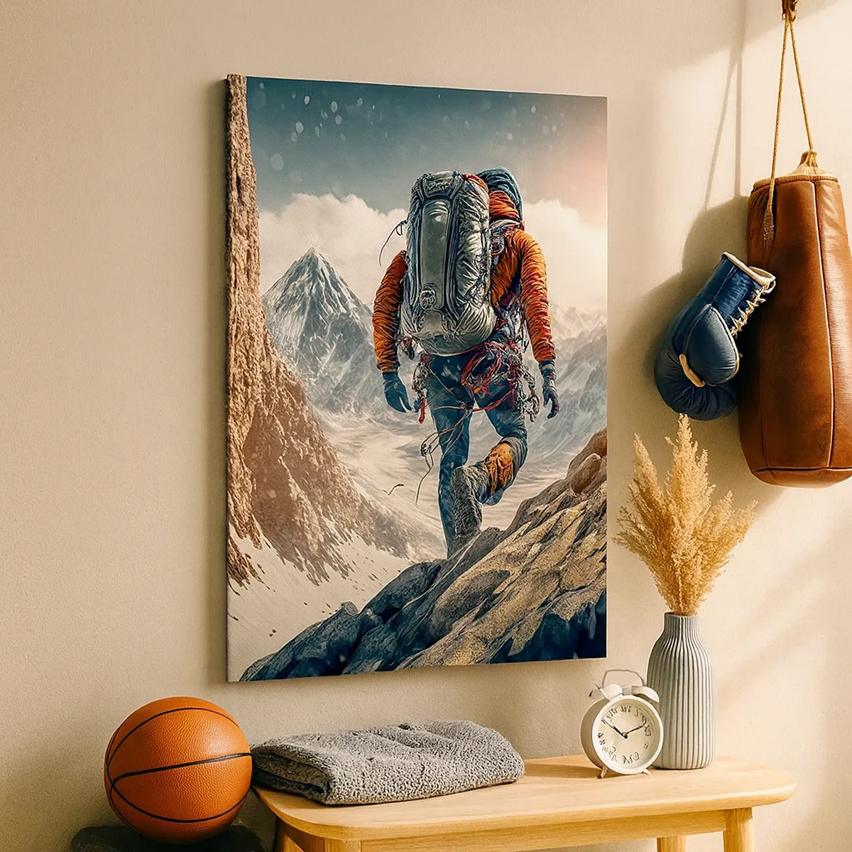 Lærredstryk - Billede på lærred - Ensom kriger - 50x70 cm