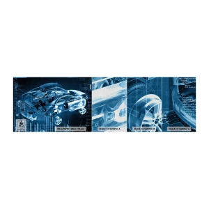 Prøve Fototapet Premium Sand - Teknisk anatomi - Automotive, Bil, Koncept - 100x30 cm