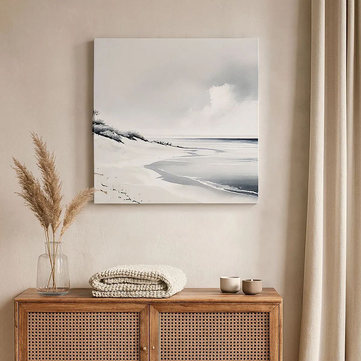 Lærredstryk - Billede på lærred - Altid sammen - 30x30 cm