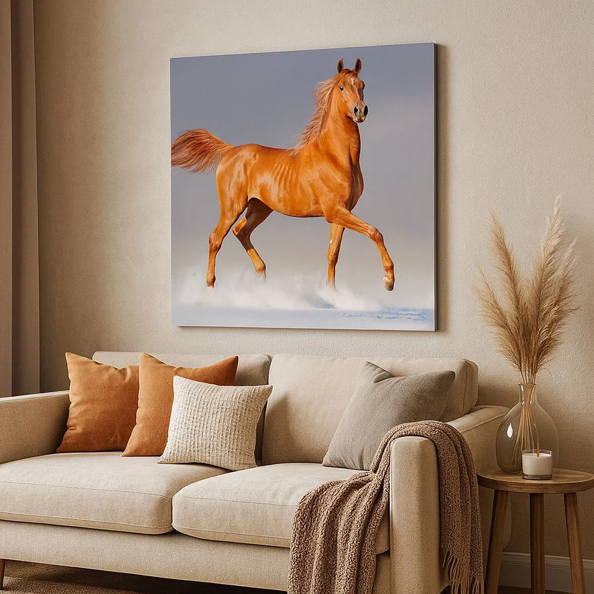 Lærredstryk - Billede på lærred - Dansende ynde - 30x30 cm