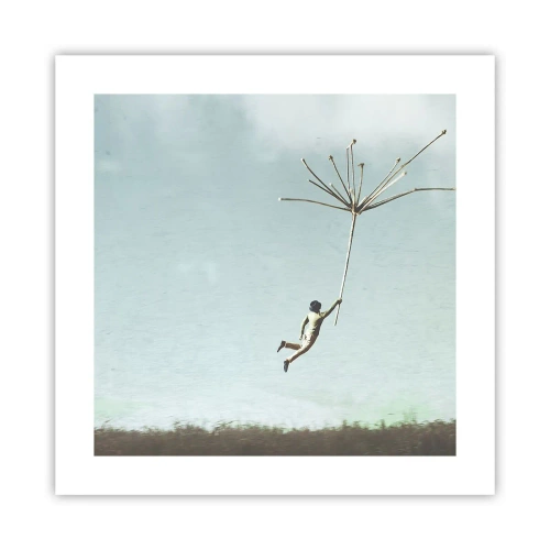 Plakat - Drager, blæsere, vind - 40x40 cm