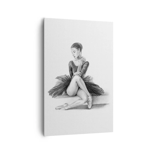 Lærredstryk - Billede på lærred - Fortryllet af dans - 80x120 cm