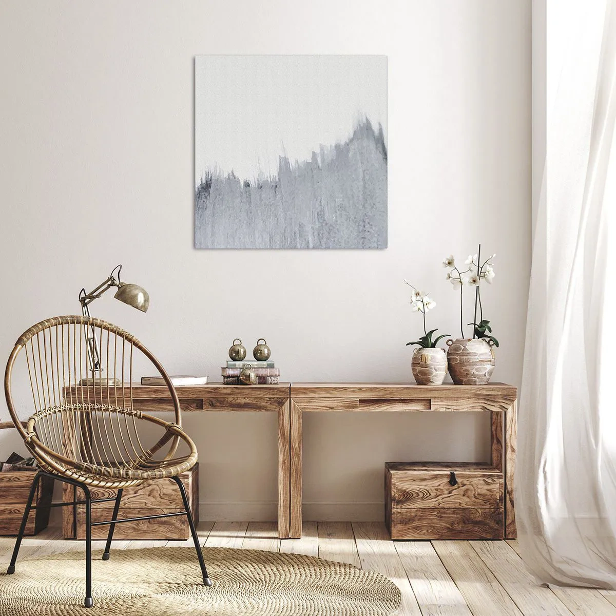 Lærredstryk - Billede på lærred - Mystisk plade - 30x30 cm