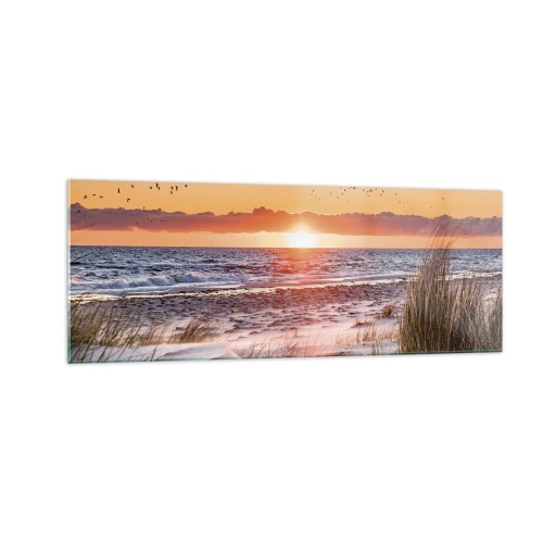 Billede på glas - Vandret landskab - 140x50 cm