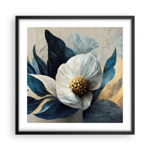 Plakat i sort ramme - Har et hjerte af guld - 50x50 cm