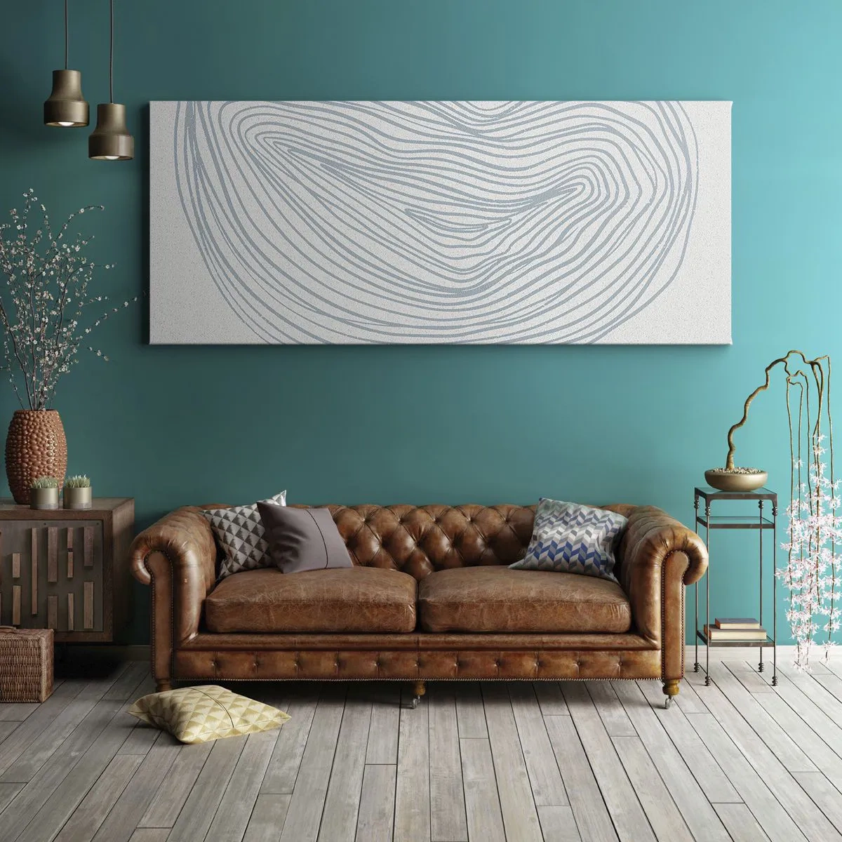 Lærredstryk - Billede på lærred - Smil fra en dråbe - 100x40 cm