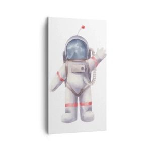 Lærredstryk - Billede på lærred - Det er alt for nu! - 45x80 cm