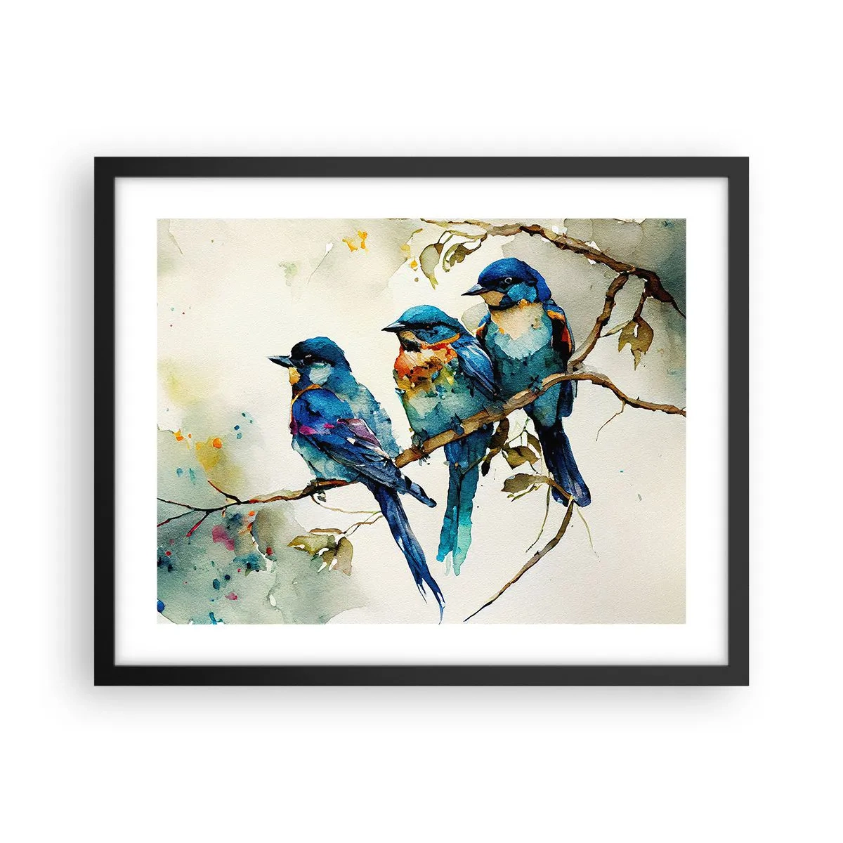 Plakat i sort ramme - Er han fornærmet? - 50x40 cm