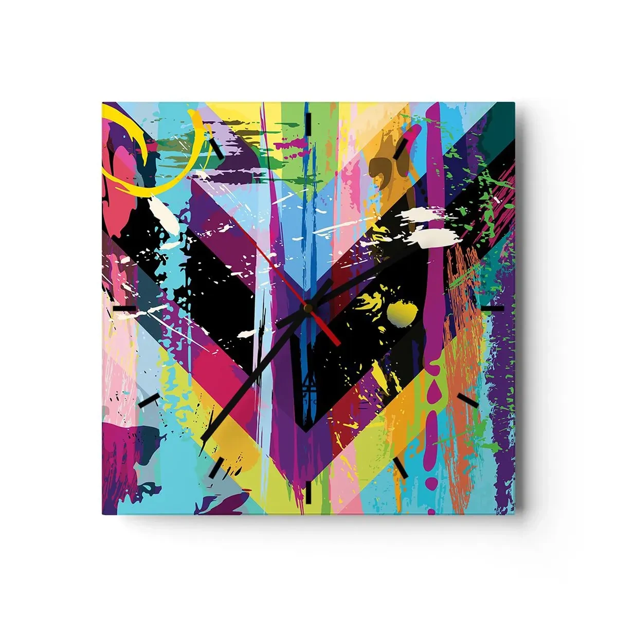 Vægur, Uret - Fra top til bund - 40x40 cm