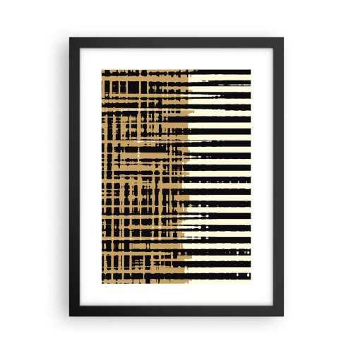 Plakat i sort ramme - Arkitektonisk abstraktion - 30x40 cm