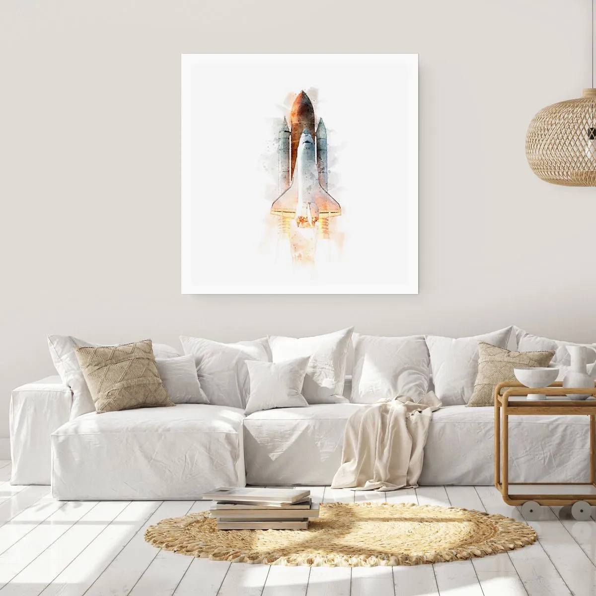 Plakat - Opdagelsesrejsende i starten - 40x40 cm