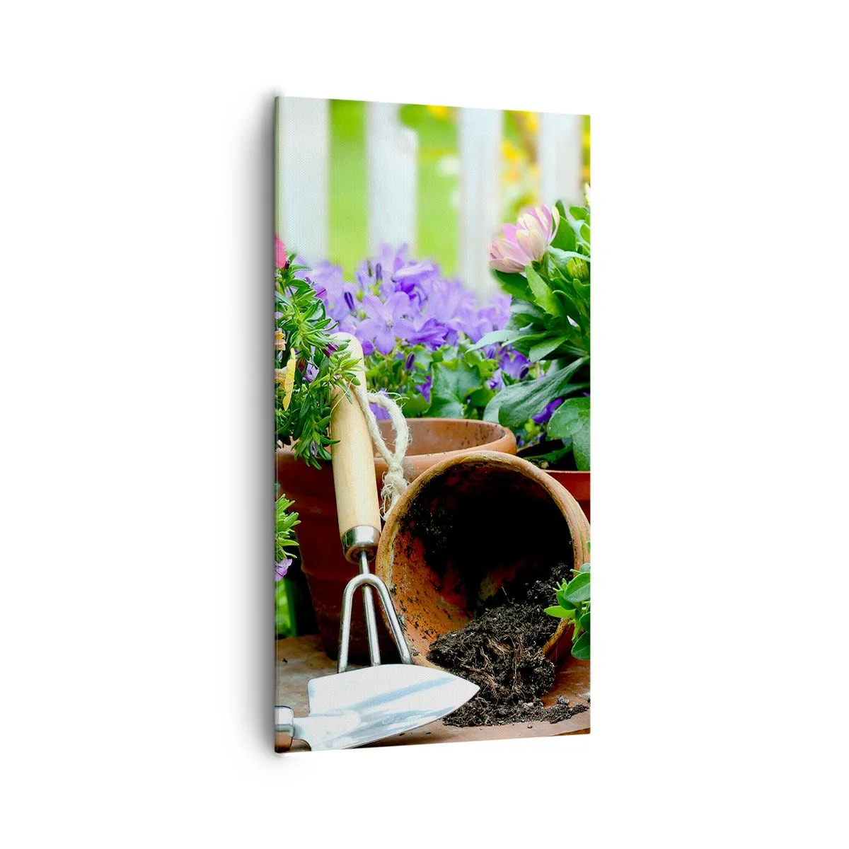 Lærredstryk - Billede på lærred - Zosias have - 65x120 cm