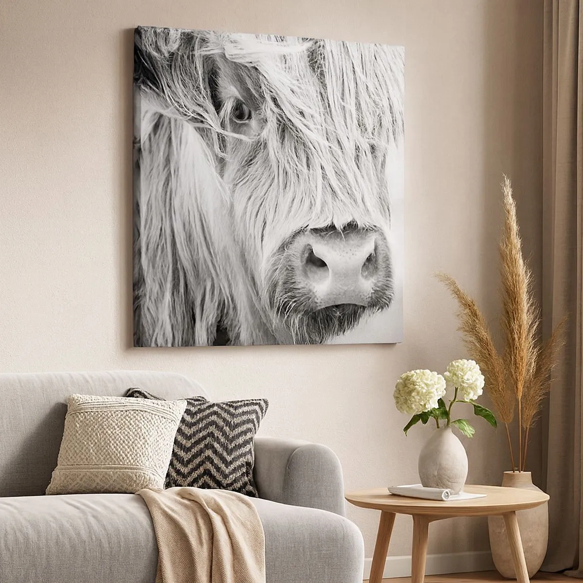 Lærredstryk - Billede på lærred - Skotsk vildmark - 30x30 cm