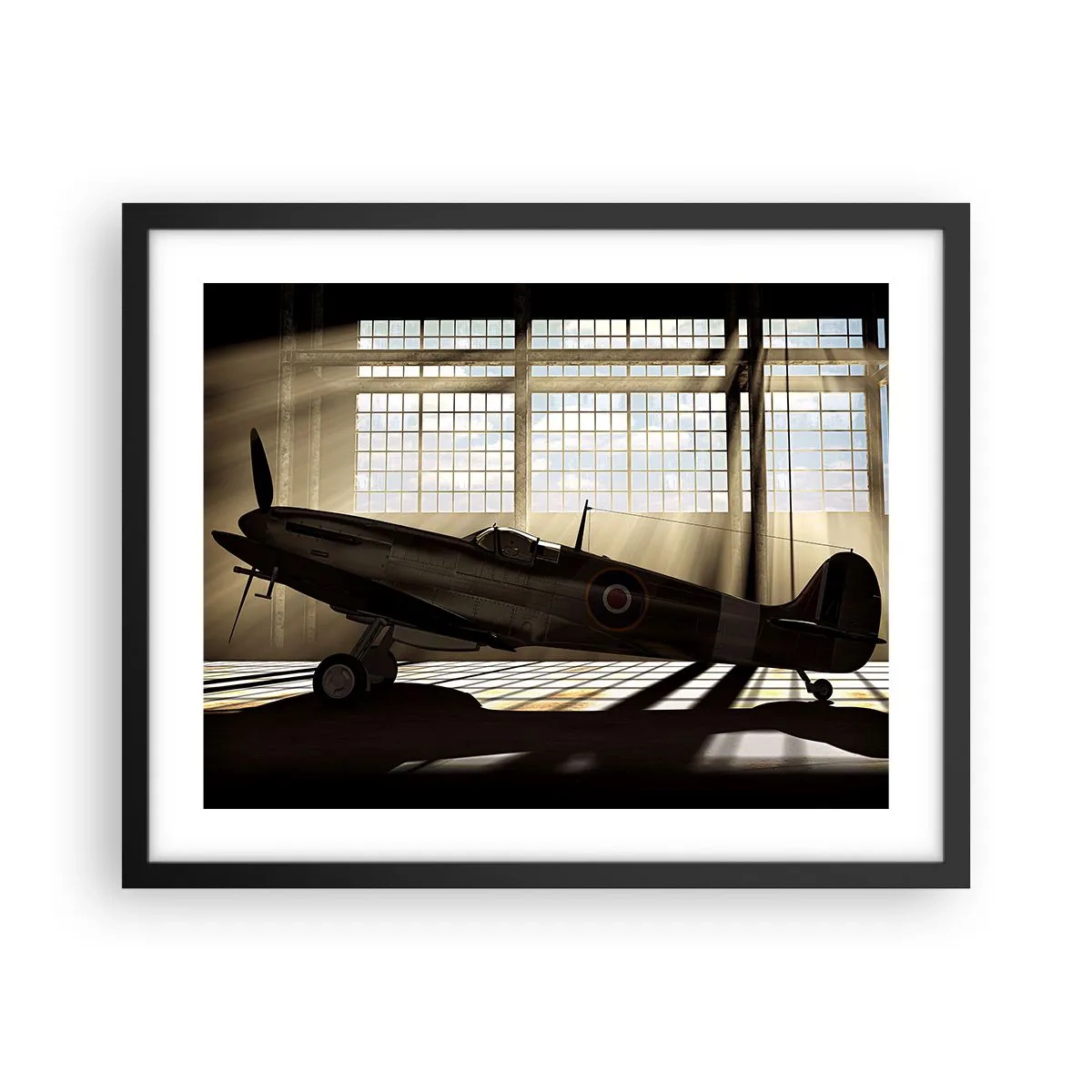 Plakat i sort ramme - Resten af krigeren - 50x40 cm