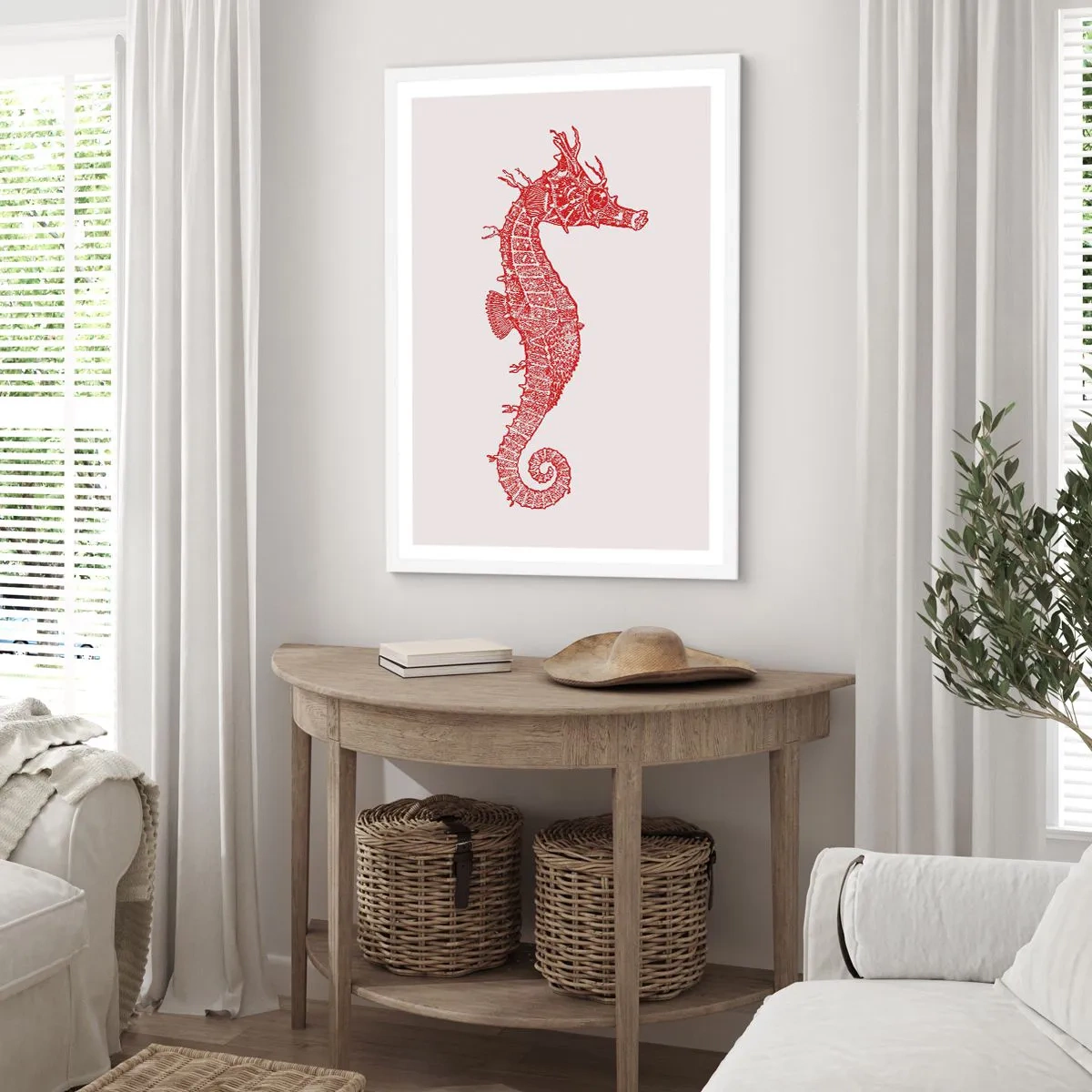 Plakat i hvid ramme - En indviklet skabelse - 50x70 cm