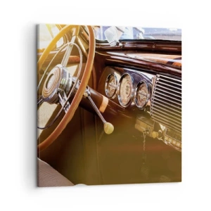 Lærredstryk - Billede på lærred - Et pust af luksus fra fortiden - 50x50 cm