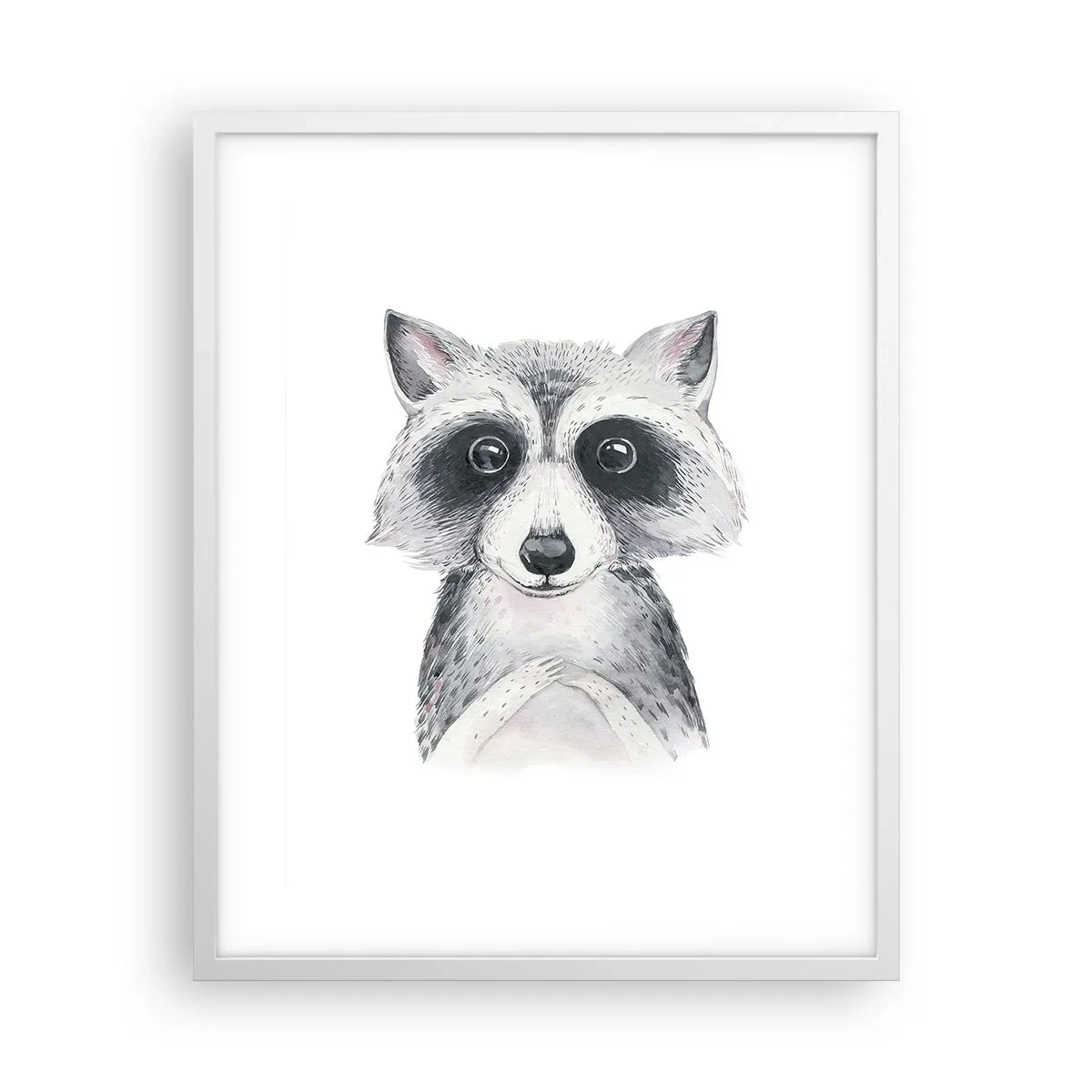 Plakat i hvid ramme - Et øjeblik til at trække på skuldrene - 40x50 cm