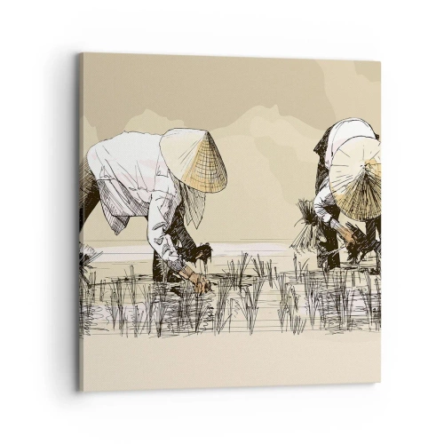 Lærredstryk - Billede på lærred - God høst - 70x70 cm