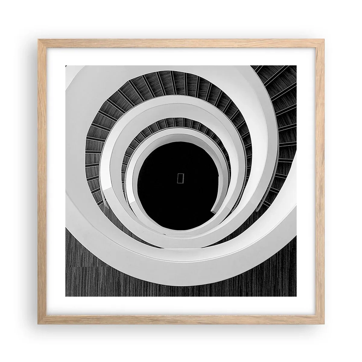 Plakat i ramme af lyst egetræ - Til sagen - 50x50 cm