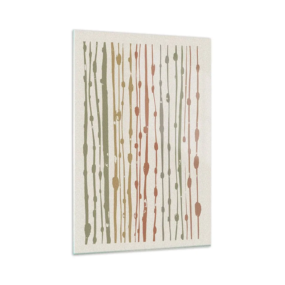 Billede på glas - Musikalsk farvenotation - 80x120 cm