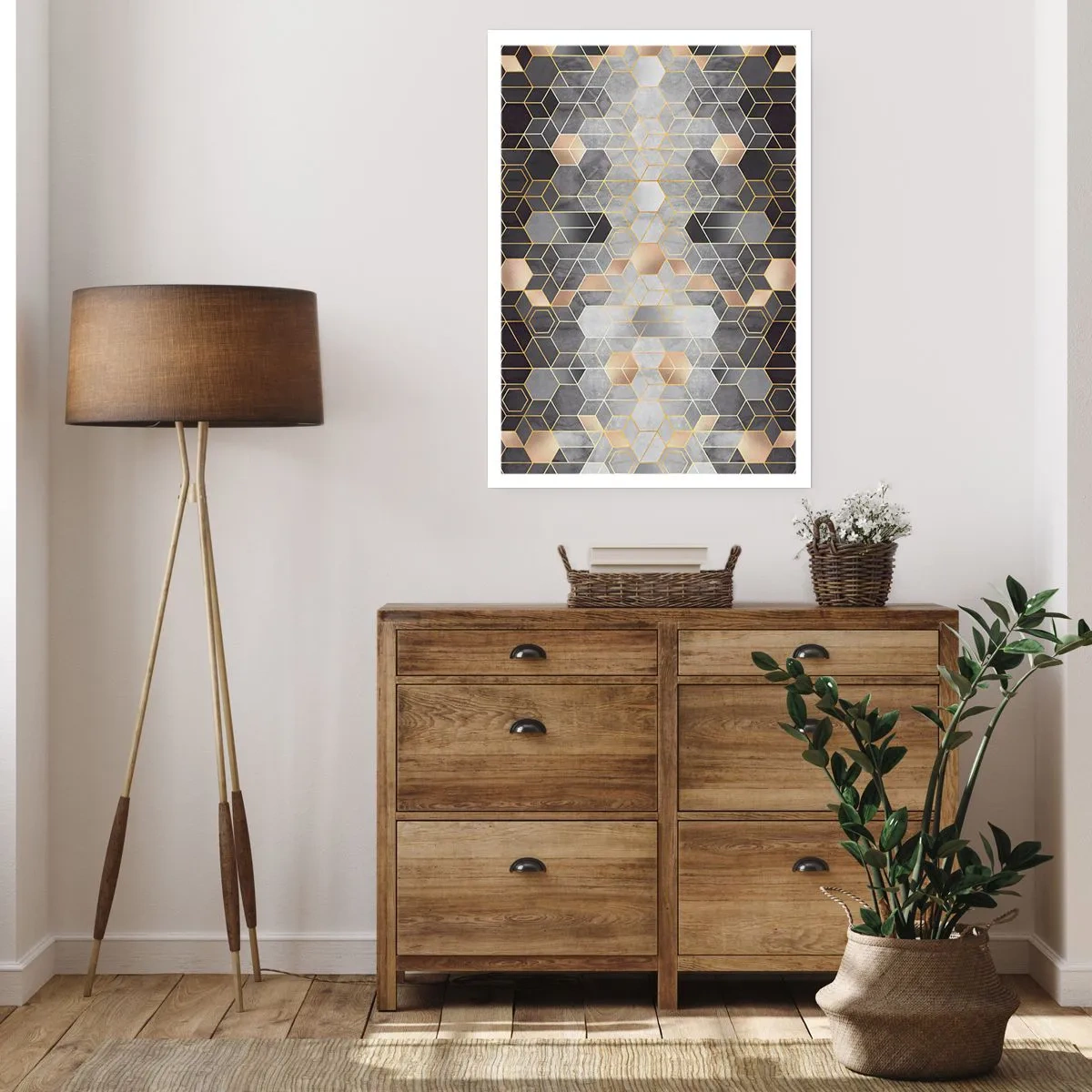 Plakat - Sammensætning af diamanter - 50x70 cm