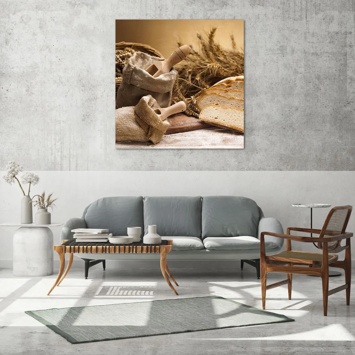 Billede på glas - Som skåret en kniv - 50x50 cm