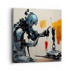 Lærredstryk - Billede på lærred - Kommer i morgen... - 40x40 cm