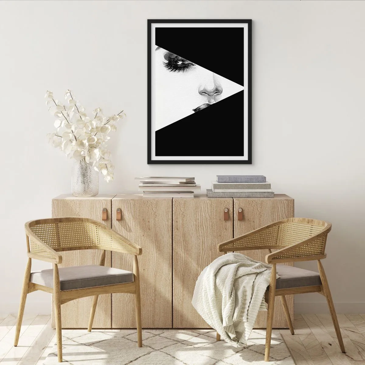 Plakat i sort ramme - Altid uopdaget - 70x100 cm