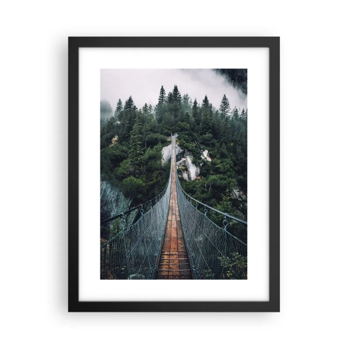 Plakat i sort ramme - Kun for ørne - 30x40 cm